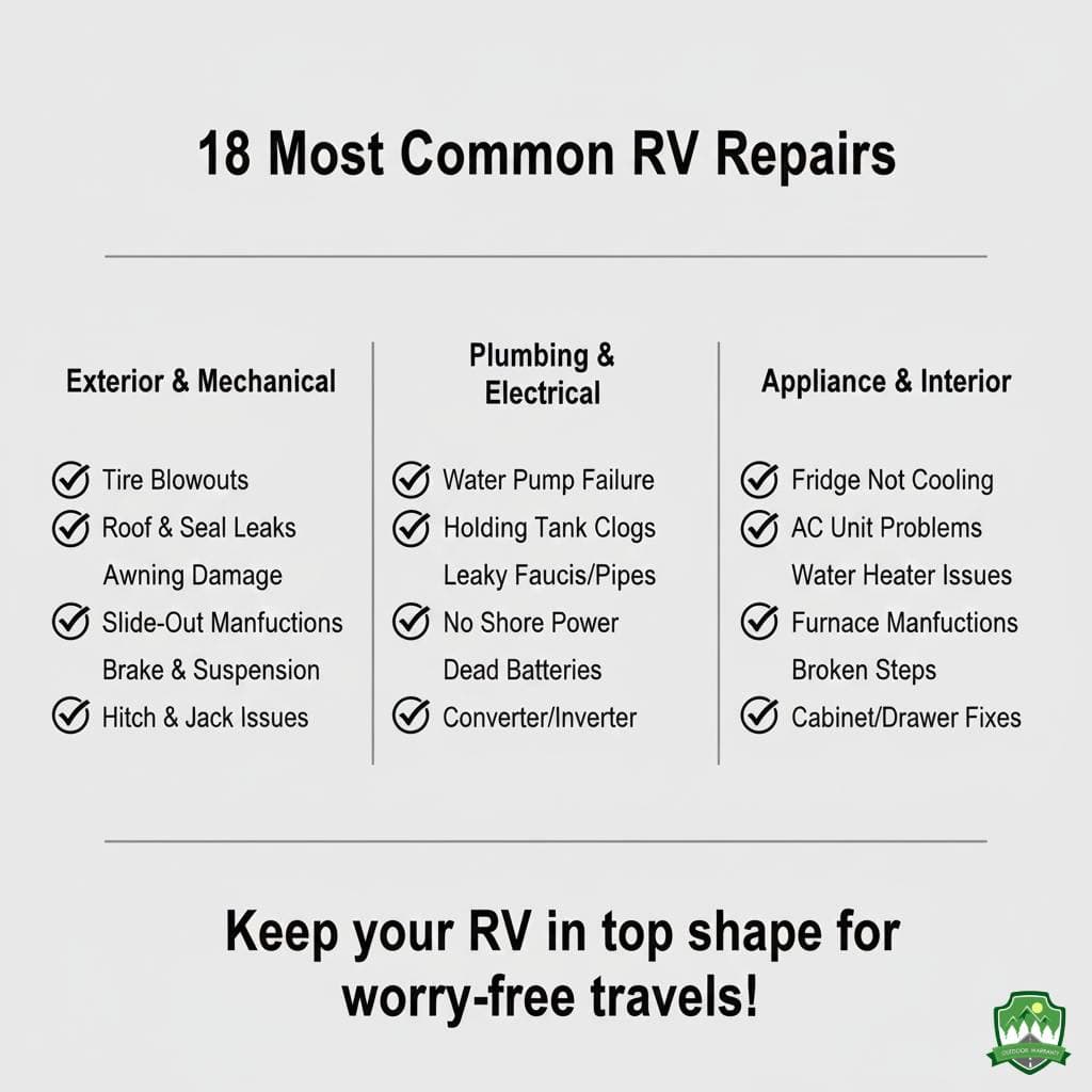 18 Most Common RV Repairs