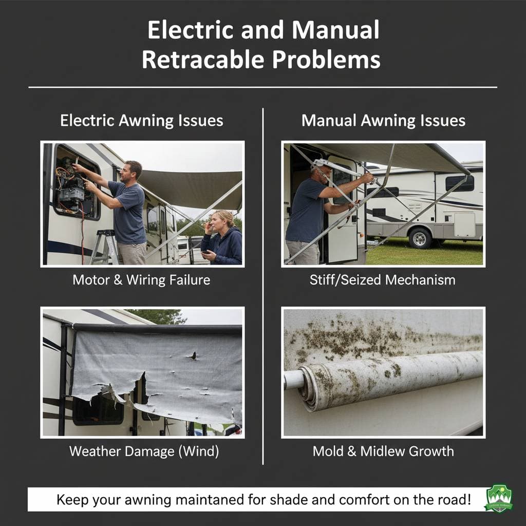 Electric and Manual Retractable Awning Problems