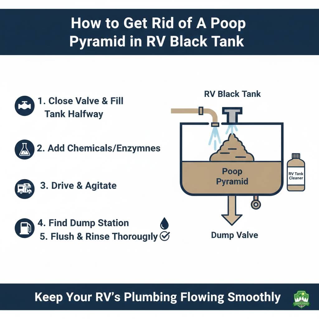 How to Get Rid of A Poop Pyramid in RV Black Tank