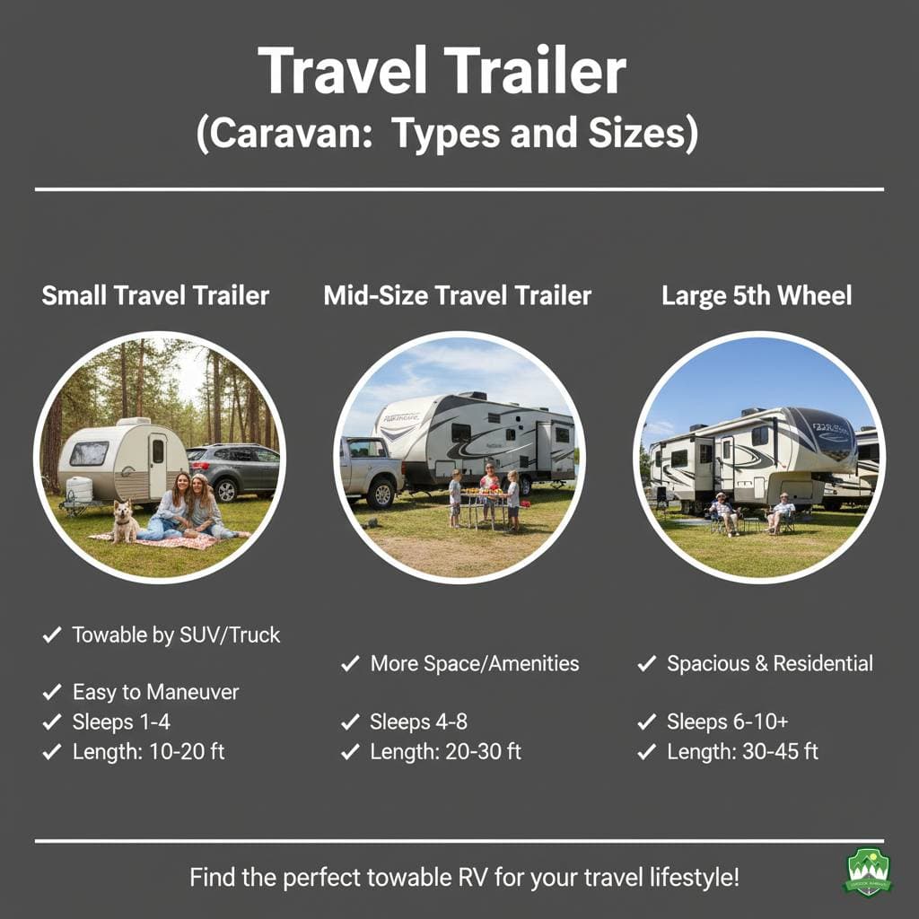 Travel Trailer (Caravan): Types and Sizes