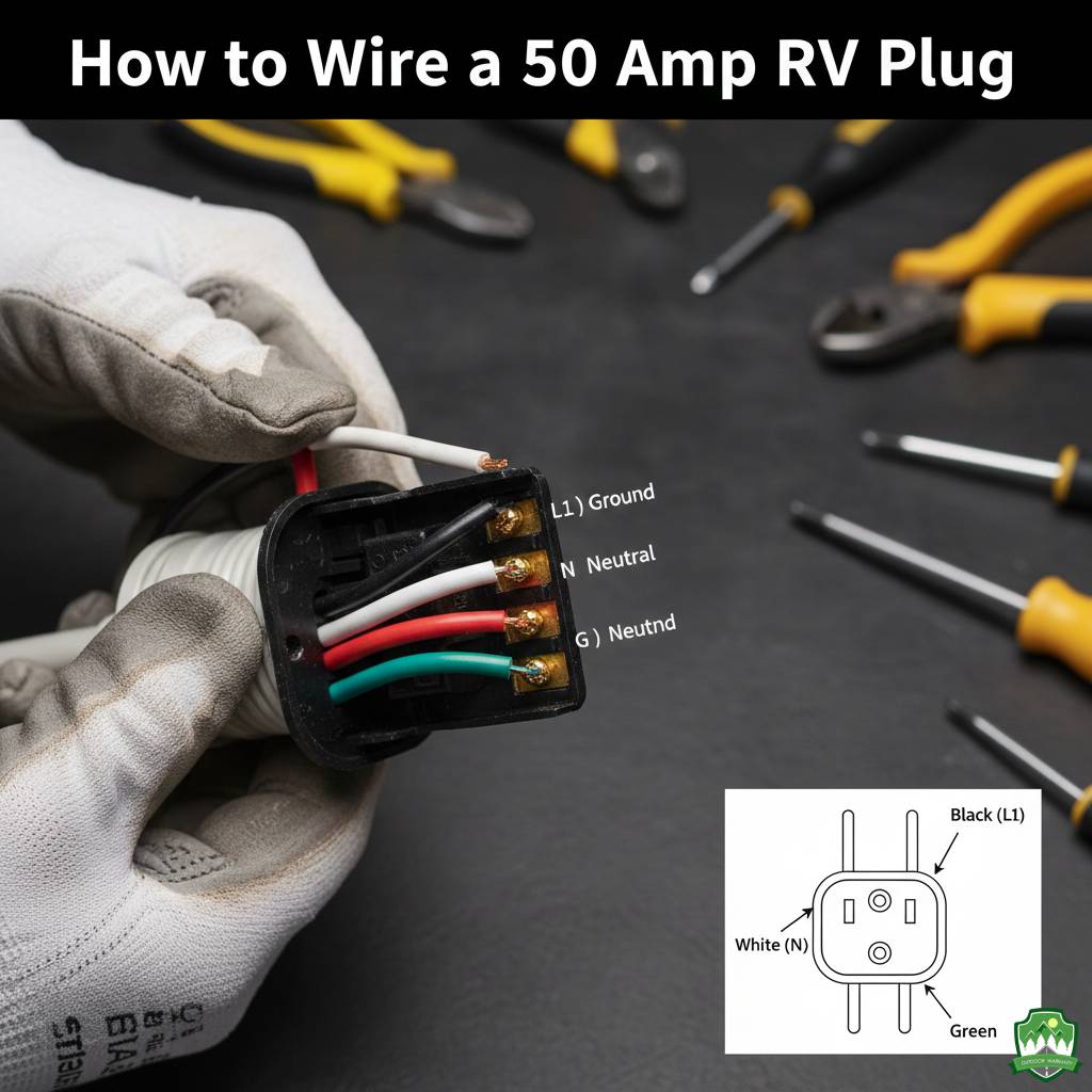 How to Wire a 50 Amp RV Plug